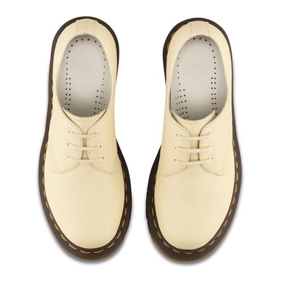 Dr. Martens Shoes 1461 Pastel Yellow Virginia Leather Oxford - Picture 15 of 16